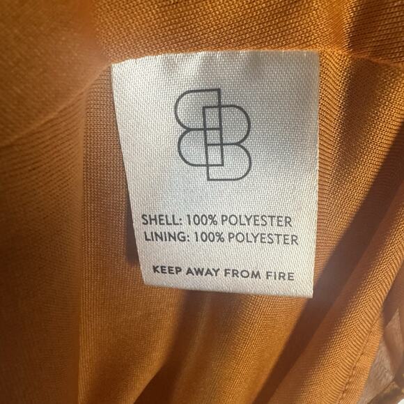 Baltic Born NWT Women's Size M Amber Brown Katya Ruffle Maxi Dress Short Sleeve - Picture 7 of 10